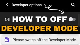 HOW TO OFF DEVELOPER MODE 📳 || Developer Option kaise Band karen || Developer Mode setting off