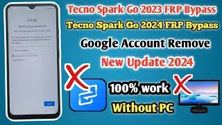 Tecno spark go 2024/2023 frp bypass | Tecno bf7 frp bypass Android 12/13 | frp bypass without pc