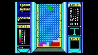 Tetris ZX Spectrum Gameplay