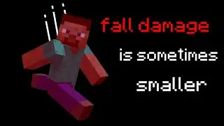 How is fall damage calculated in Minecraft