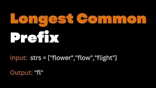 05. Longest Common Prefix - leetcode | Java DSA LeetCode Solutions