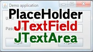 Colocar PlaceHolder en JTextField, JTextArea, caja de texto JAVA | NetBeans libreria