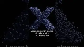 Learn to morph clones with dynamics in Cinema 4D! #c4d #cinema4d #maxon #3d #dynamics