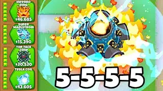 The 5-5-5-5 Tack Shooter Destroys EVERYTHING! (Bloons TD 6)