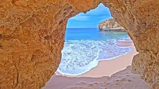 Good Morning Waves, Soothing Ocean Sounds From Algarve Portugal