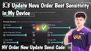 3.3 Update Nova Order Best Sensitivity in My Device | New Update Sensi Code NV Order