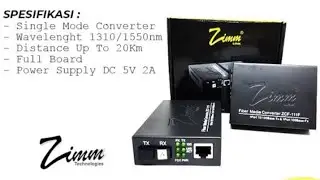 Media Converter Fiber Optic ZCF 111F Converter FO Zimmlink