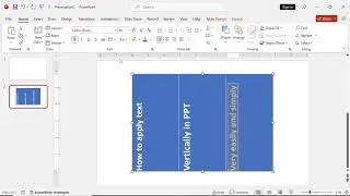 How to make text vertical in PowerPoint table