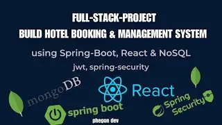 Spring-boot MongoDB Full Course:  Hotel Booking & Management  System: React, AWS , mongoDB