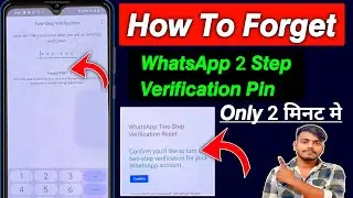 How to Reset (recover) WhatsApp Two step verification without email | two step verification whatsapp