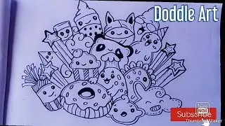 Easy Doodle Art For Beginners || Easy Fun Doodling