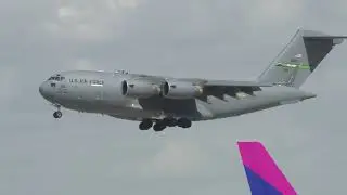 Boeing C-17 Globemaster III landing in Israel, March 2023.