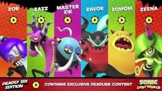 Sonic Lost World Wii U - Deadly Six Extended Trailer