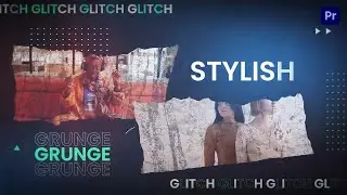 Glitch Paper Fashion Intro Premier Pro Template