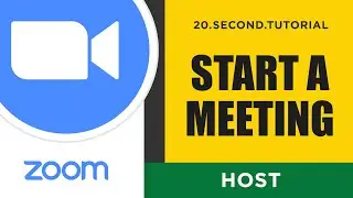 Start a meeting in the Zoom App – Host Zoom Tutorial #6