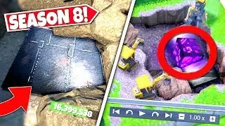 *NEW* GIANT METAL DOOR *FOUND* UNDERNEATH LOOT LAKES ACTIVE CUBE DIG SITE! SEASON 8 UPDATE!: BR