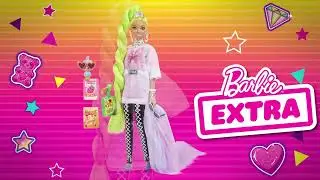 Кукла Barbie Extra с зелеными неоновыми волосами Mattel (HDJ44)