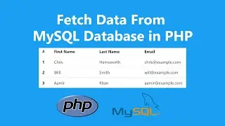 How to Fetch Data From Database in PHP and Show The Data in HTML Table