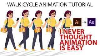 After effects animation tutorial : Character animations for motion graphics step by step explained.