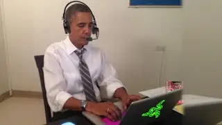 'I confess, I'm not very good at video games' - Obama