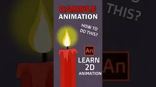 cartoon candle  animation-