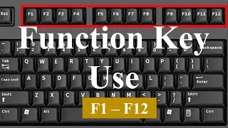 Keyboard Shortcut Keys | Function Keys of Computer | Use of Function Keys in Computer (F1 - F12)