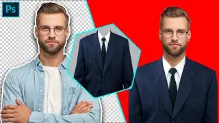 How to change suit in photoshop  - #photoshoptutorial