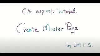 C# ASP.NET Tutorial for beginner : Create Master Page