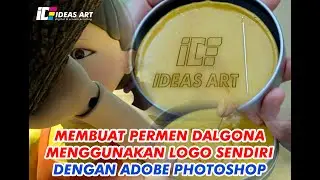 CARA MEMBUAT PERMEN DALGONA MENGGUNAKAN LOGO SENDIRI DI ADOBE PHOTOSHOP | Adobe Photoshop Tutorial