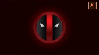 How to create deadpool logo in adobe illustrator 2024