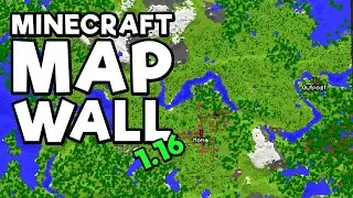 How to Make a Map Wall in Minecraft 1.16.4