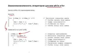 Взаимозаменяемость операторов циклов While и For (MQL4)