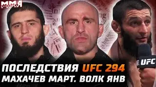 ВСЕ Последствия UFC 294. Махачев бой в марте. Волкановски ОШИБКА! Чимаев ФАВОРИТ vs Стриклэнд. Уокер