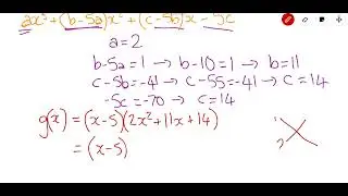 A Level Maths exam question on factor theorem, algebraic long division and integration