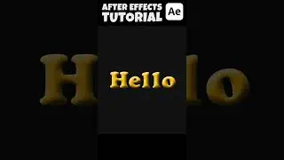 3D text animation After Effects tutorial