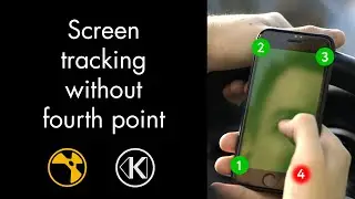 Screen tracking without fourth point (Nuke + KeenTools GeoTracker)