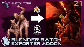 QUICK TIPS | Free Batch Exporter Add-on (From Blender To Unreal Engine 5)