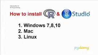 R - Install R and R Studio on Windows, Mac, Linux (2020) - R Programming Tutorial for Beginners