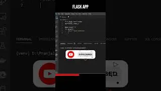 How to build a web app with flask python as fast as possible #shorts