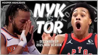 New York Knicks vs Toronto Raptors Full Game Highlights | Dec 9 | 2025 NBA Season