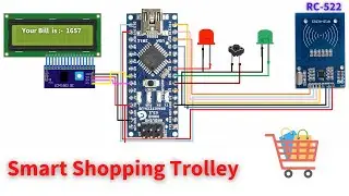 Smart Shopping Cart Using RC522 RFID & Arduino Nano