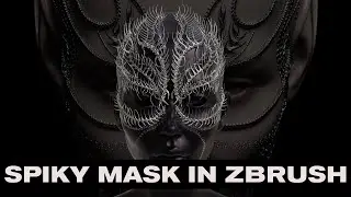 SPIKY 3D MASK IN ZBRUSH (BEGINNER FRIENDLY)