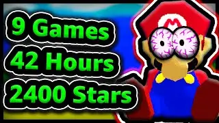 Speedrunner beats EVERY 3D Mario in 42 Hours (NO SLEEP!)