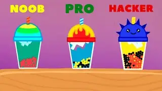 NOOB vs PRO vs HACKER - Bubble Tea 🧋