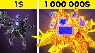 $1 Titan Cameraman vs $1,000,000 Titan Cameraman 💸 Poor VS Rich Skibidi Toilet Crafts