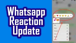 Whatsapp Reaction Update | React to Any Emoji on a WhatsApp Message | Change Emoji on Whatsapp