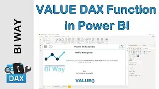 DAX Language - VALUE Function in Power BI