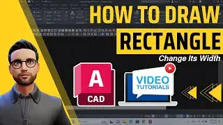 How to draw a rectangle and change its width in AutoCAD - Quick tips to save time