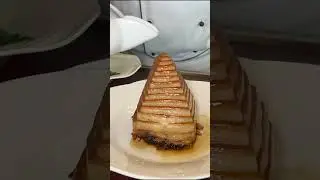 How the FAMOUS "Bacon Pyramid" Dish is Cooked at a FIVE STAR Restaurant #shorts