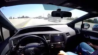 CLOSE RACE WITH V6 ACCORD 6-MT (Civic SI Runs)